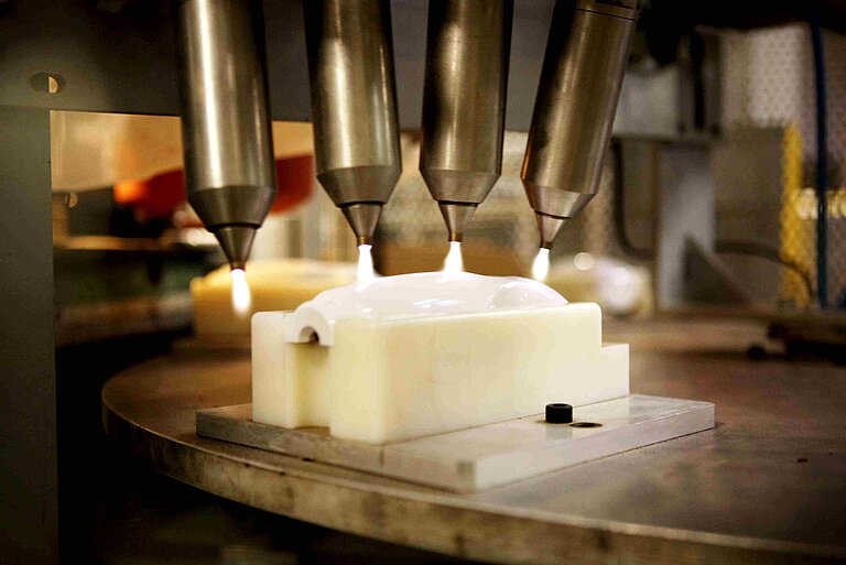 Vorbehandlung von Mixern vor dem Bedrucken